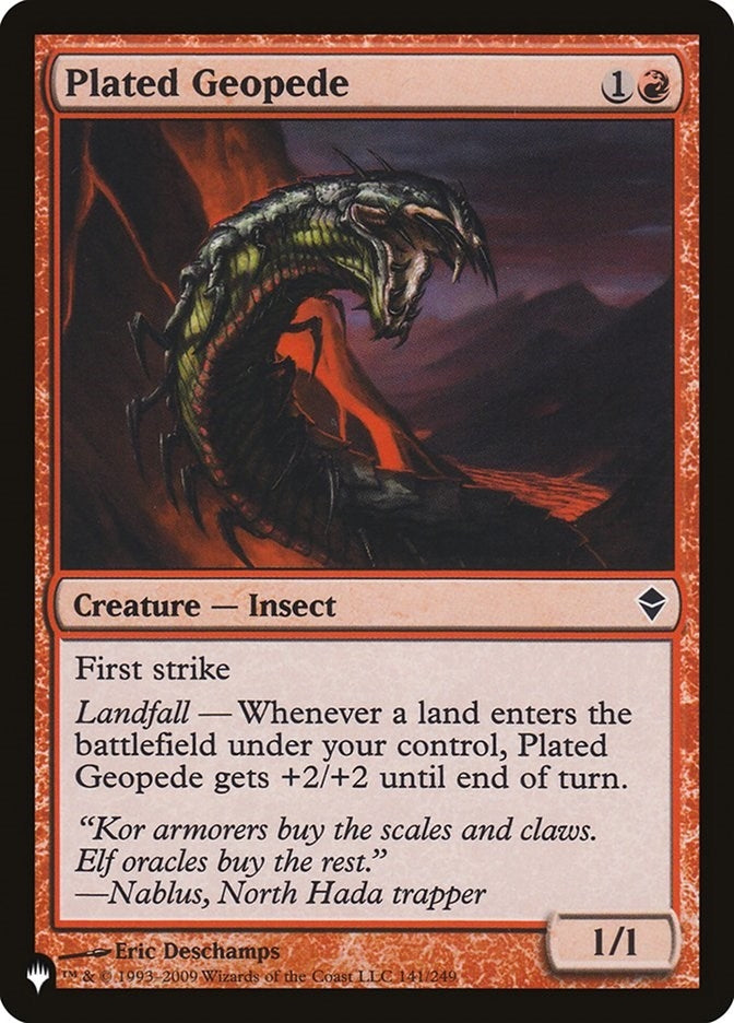 Image for Plated Geopede (141/249) - Magic: The Gathering