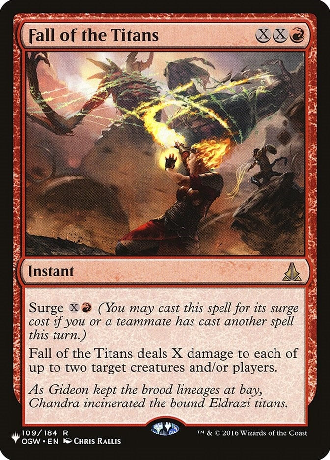 Image for Fall of the Titans (109/184) (LIST) - Magic: The Gathering