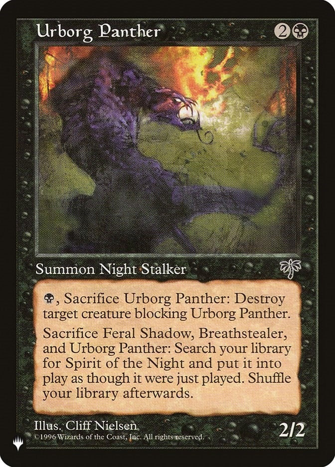 Image for Urborg Panther (LIST) - Magic: The Gathering