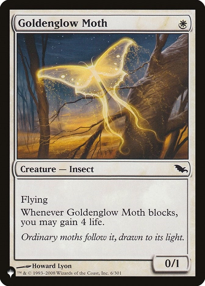 Image for Goldenglow Moth (6/301) (LIST) - Magic: The Gathering