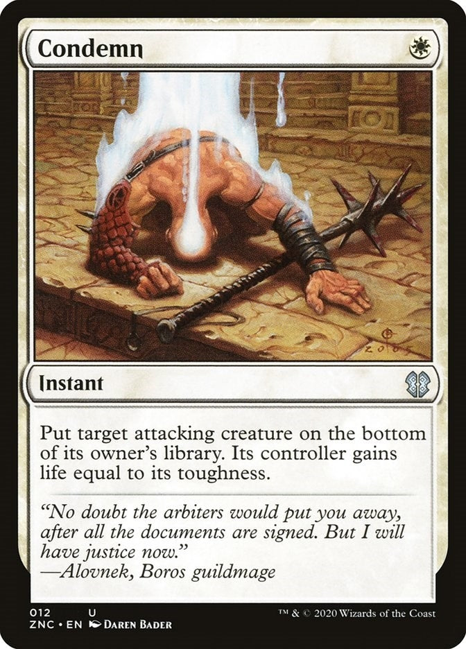 Image for Condemn (12) - Magic: The Gathering