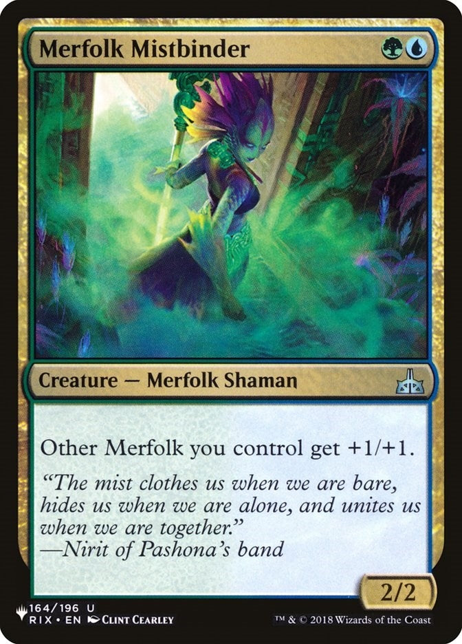 Image for Merfolk Mistbinder (164/196) (LIST) - Magic: The Gathering
