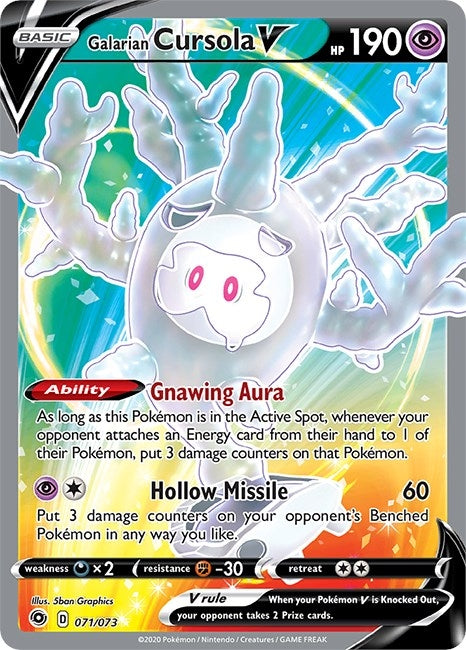 Image for Galarian Cursola V (Full Art) (71/73) (CHP) - Pokemon
