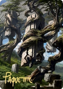 Image for Forest Art Card (20/81) (Gold-Stamped Signature) (20) - Magic: The Gathering
