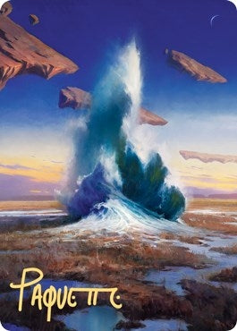 Image for Flooded Strand Art Card (Gold-Stamped Signature) (29) (ASZNR) - Magic: The Gathering