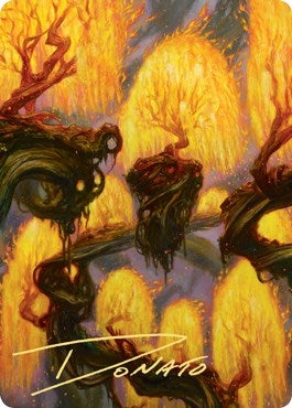Image for Grove of the Burnwillows Art Card (Gold-Stamped Signature) (34) (ASZNR) - Magic: The Gathering