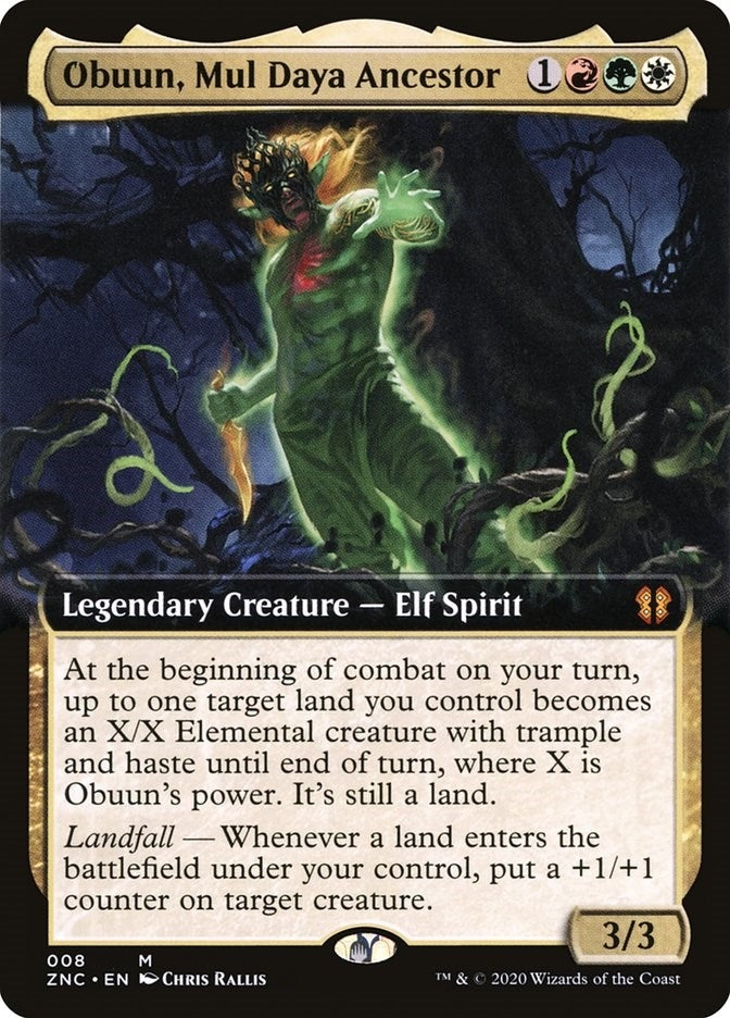 Image for Obuun, Mul Daya Ancestor (Extended Art) (8) - Magic: The Gathering