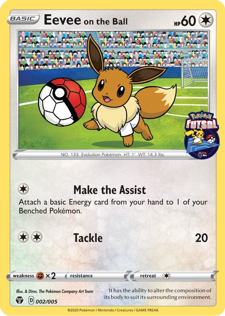 Image for Eevee on the Ball - 002/005 (Pokemon Futsal) (002/005) (MCAP) - Pokemon