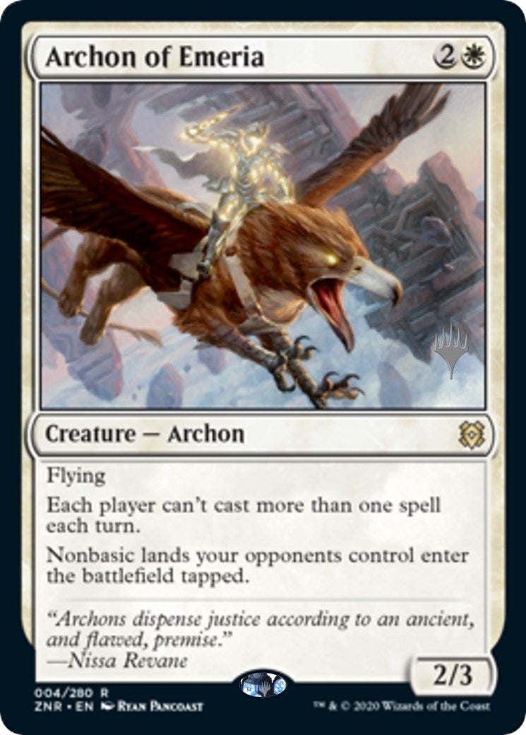 Image for Archon of Emeria (4) (PPZNR) - Magic: The Gathering