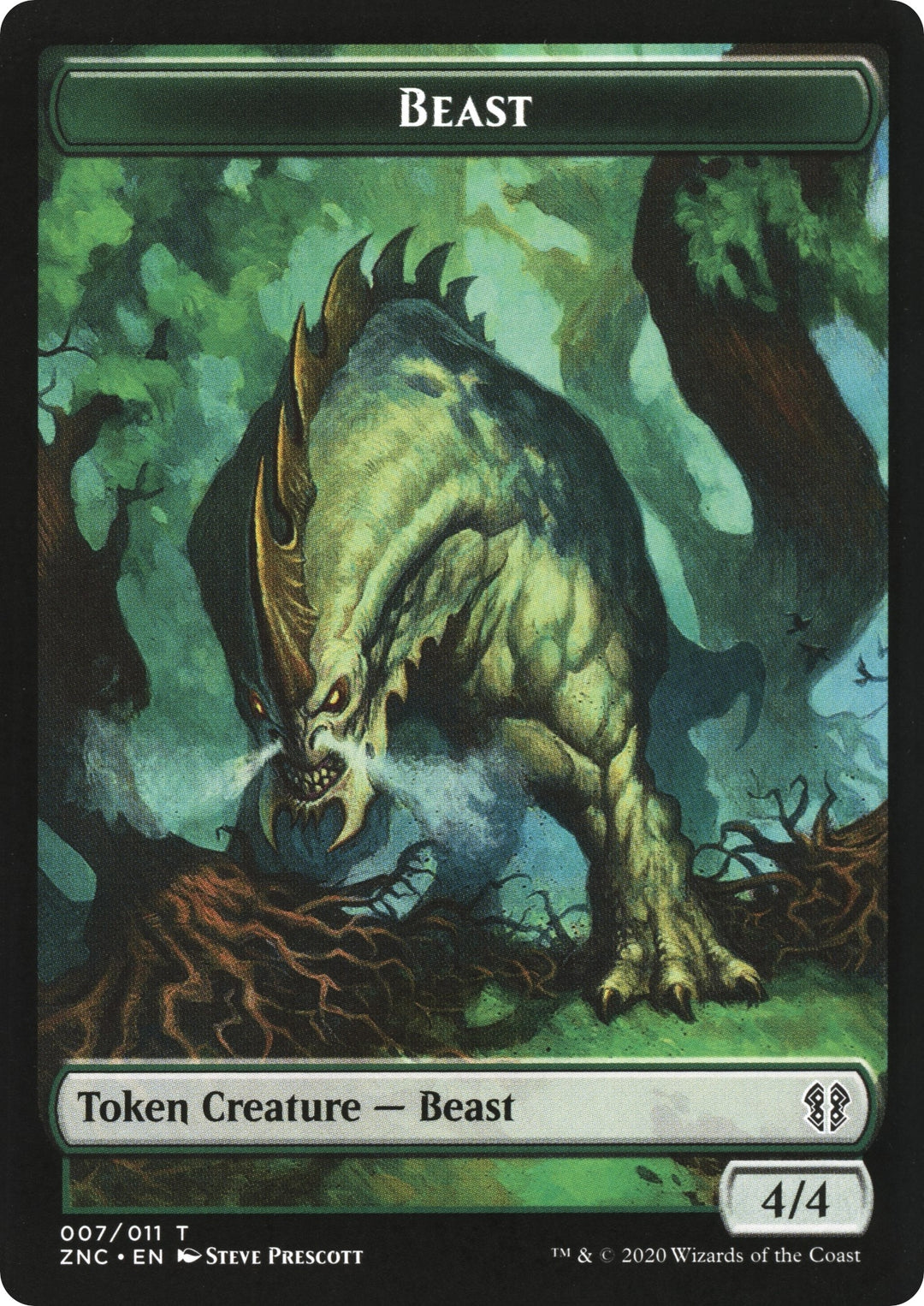 Image for Beast // Saproling Double-Sided Token (7 // 9) - Magic: The Gathering