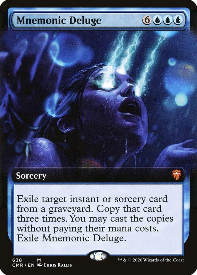 Image for Mnemonic Deluge (Extended Art) (638) - Magic: The Gathering