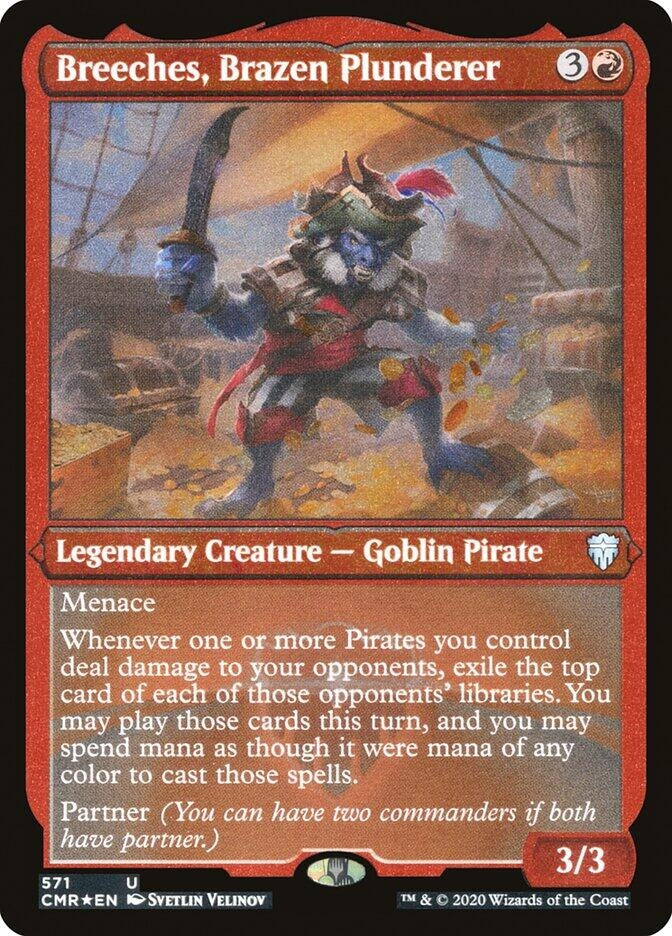Image for Breeches, Brazen Plunderer (Foil Etched) (571) - Magic: The Gathering