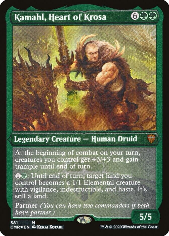Image for Kamahl, Heart of Krosa (Foil Etched) (581) - Magic: The Gathering