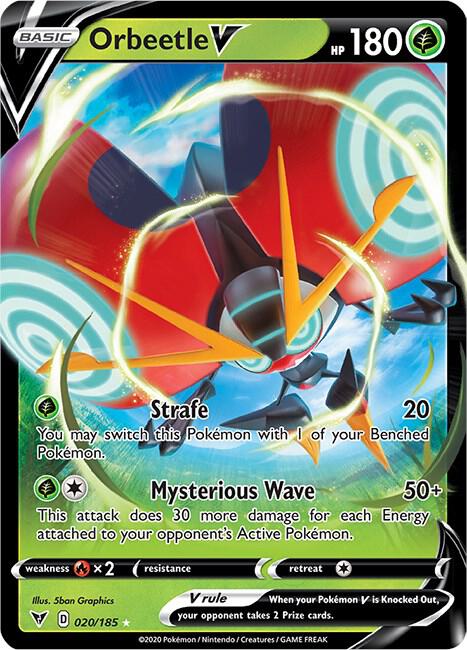 Image for Orbeetle V (020/185) (SWSH04) - Pokemon