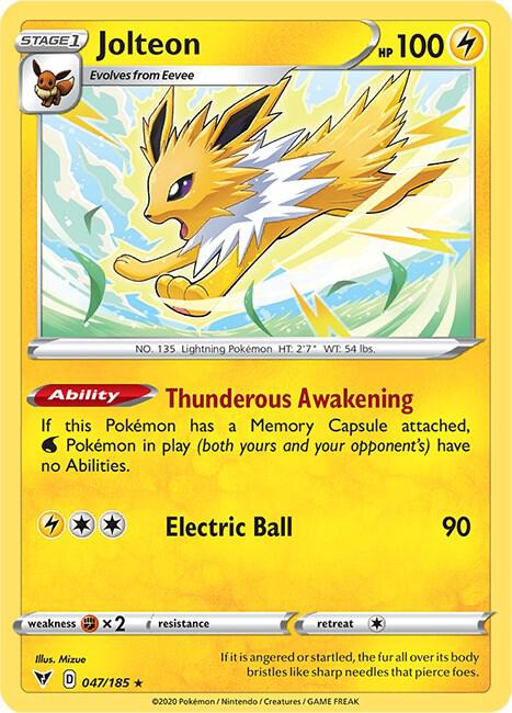 Image for Jolteon (047/185) (SWSH04) - Pokemon
