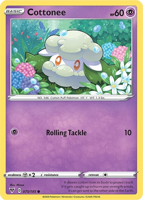 Image for Cottonee (075/185) (SWSH04) - Pokemon