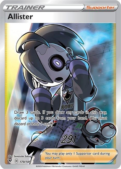 Image for Allister (Full Art) (179/185) (SWSH04) - Pokemon