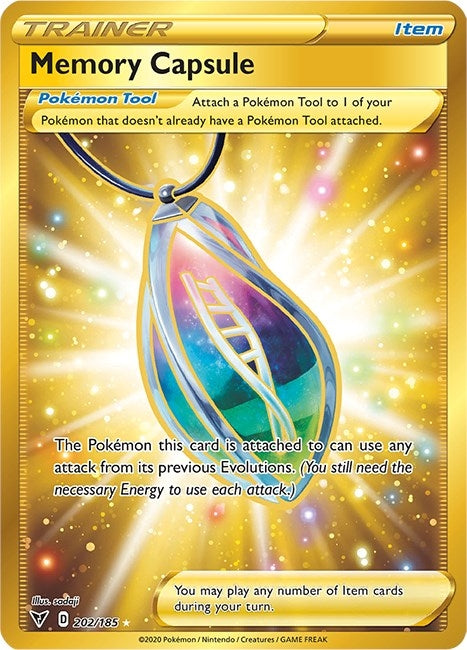 Image for Memory Capsule (Secret) (202/185) (SWSH04) - Pokemon