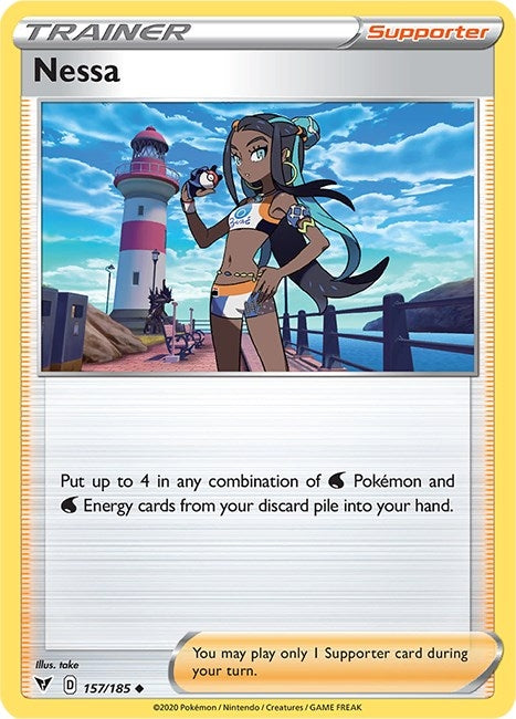 Image for Nessa (157/185) (SWSH04) - Pokemon