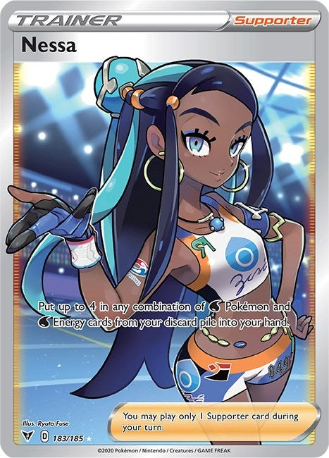 Image for Nessa (Full Art) (183/185) (SWSH04) - Pokemon