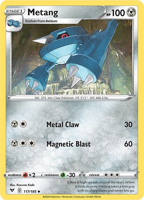 Image for Metang (117/185) (SWSH04) - Pokemon