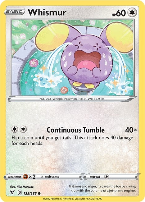 Image for Whismur (135/185) (SWSH04) - Pokemon
