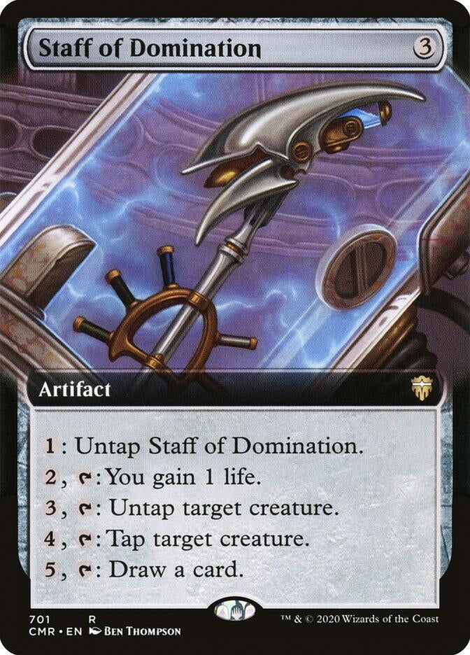 Image for Staff of Domination (Extended Art) (701) - Magic: The Gathering
