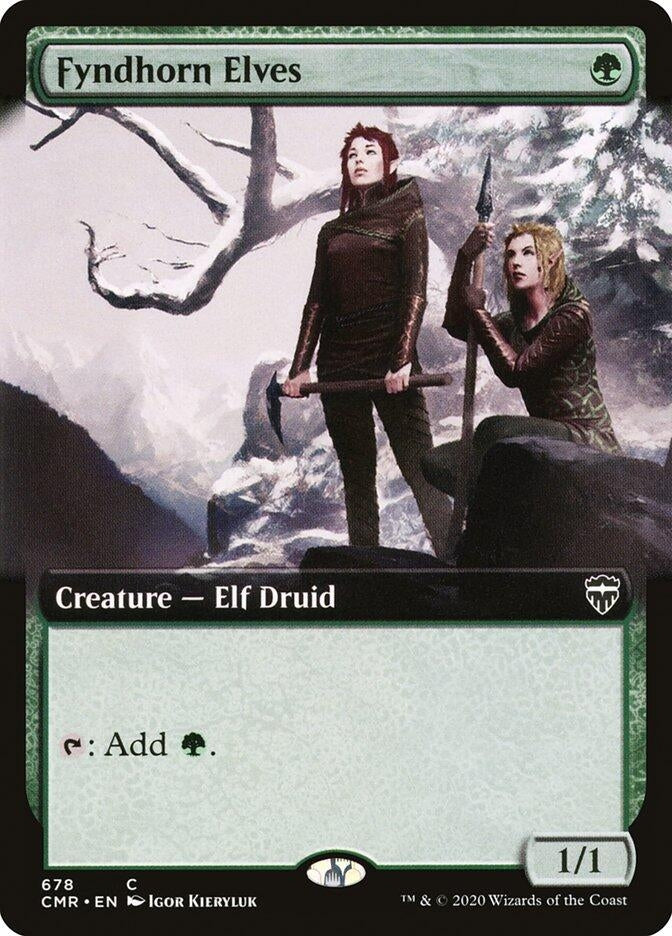 Image for Fyndhorn Elves (Extended Art) (678) - Magic: The Gathering