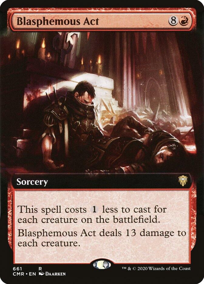 Image for Blasphemous Act (Extended Art) (661) - Magic: The Gathering