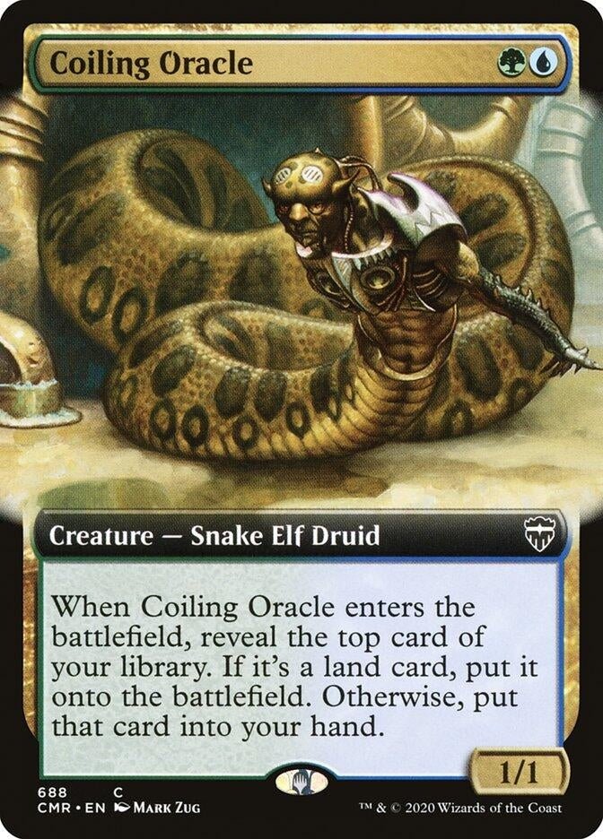 Image for Coiling Oracle (Extended Art) (688) - Magic: The Gathering