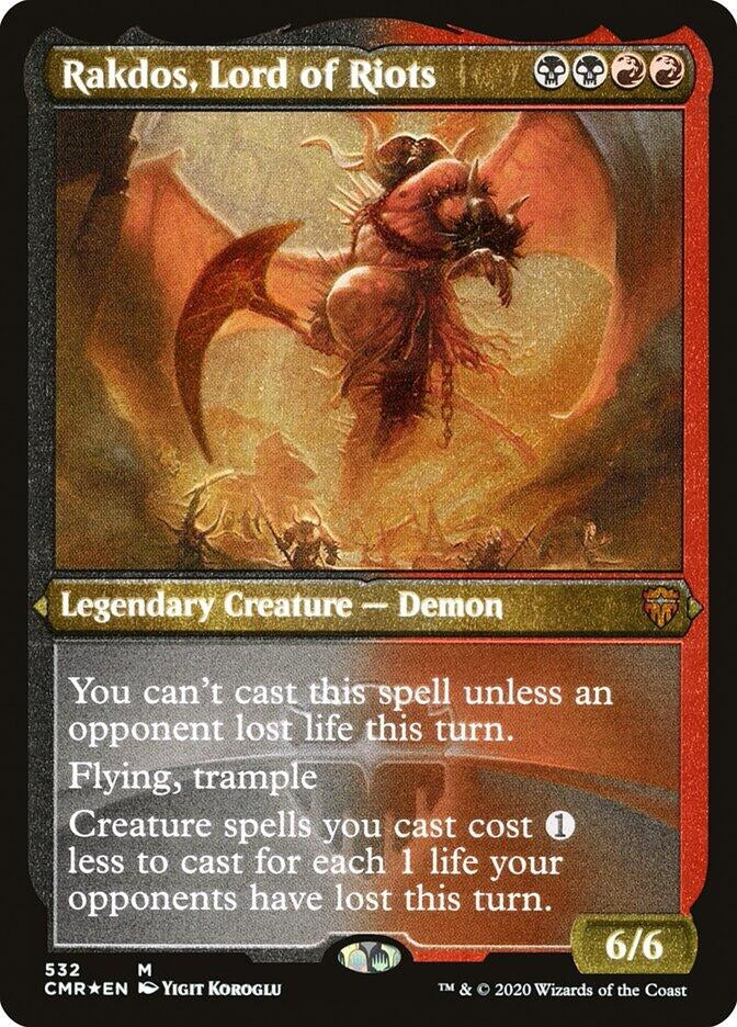 Image for Rakdos, Lord of Riots (Foil Etched) (532) - Magic: The Gathering