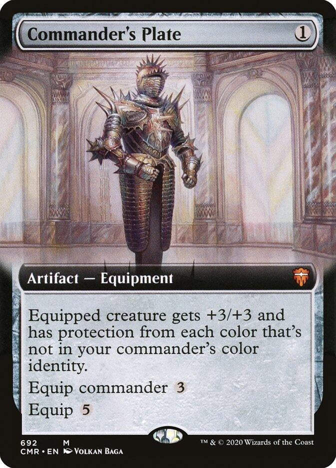 Image for Commander's Plate (Extended Art) (692) (CMR) - Magic: The Gathering