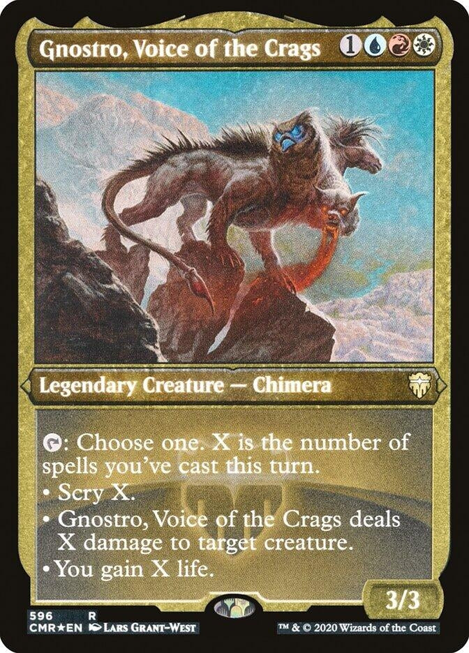Image for Gnostro, Voice of the Crags (Foil Etched) (596) - Magic: The Gathering
