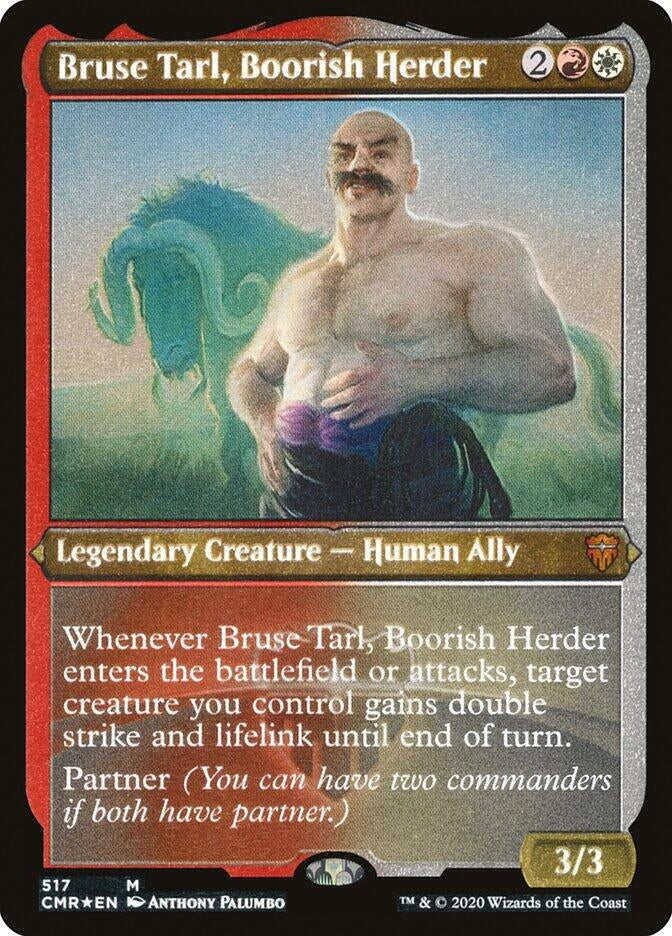 Image for Bruse Tarl, Boorish Herder (Foil Etched) (517) - Magic: The Gathering