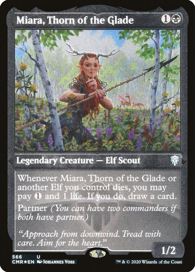 Image for Miara, Thorn of the Glade (Foil Etched) (566) - Magic: The Gathering