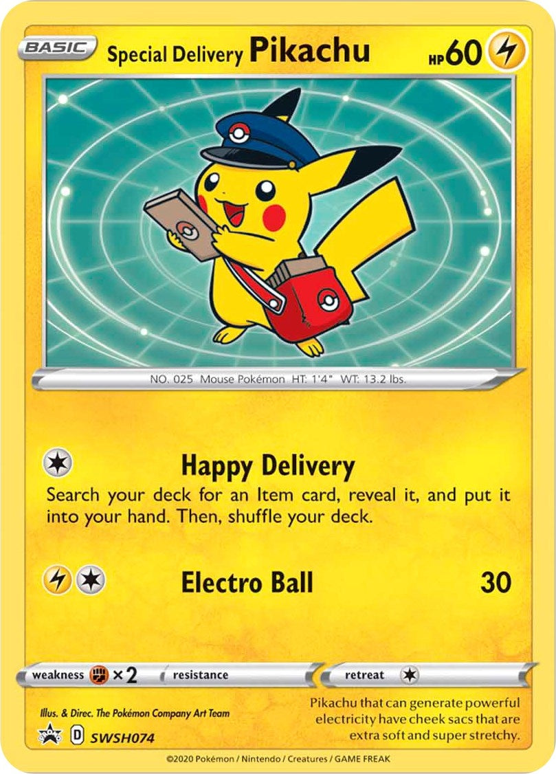 Image for Special Delivery Pikachu - SWSH074 (SWSH074) (SWSD) - Pokemon