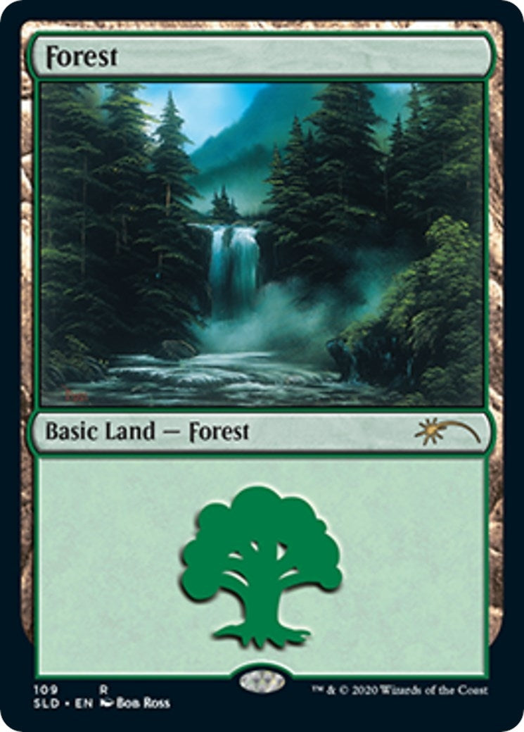 Image for Forest (109) (Bob Ross) (109) - Magic: The Gathering