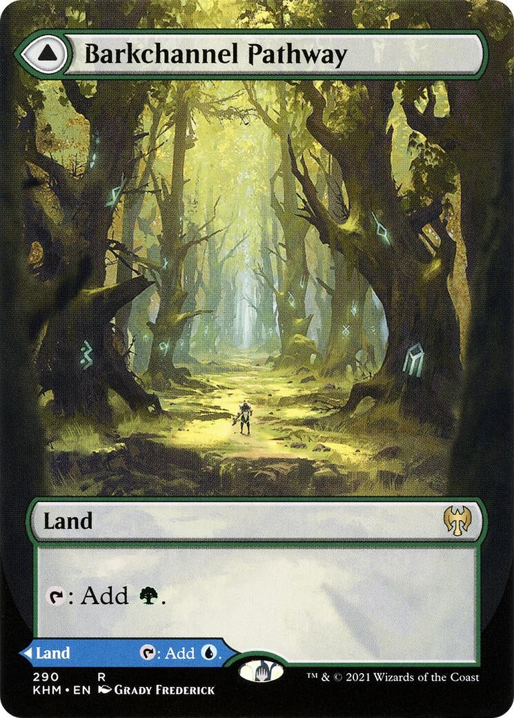 Image for Barkchannel Pathway (Borderless) (290) (KHM) - Magic: The Gathering