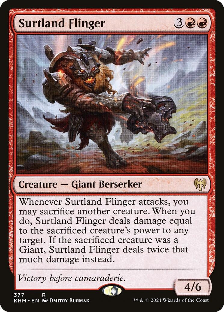 Image for Surtland Flinger (377) (KHM) - Magic: The Gathering