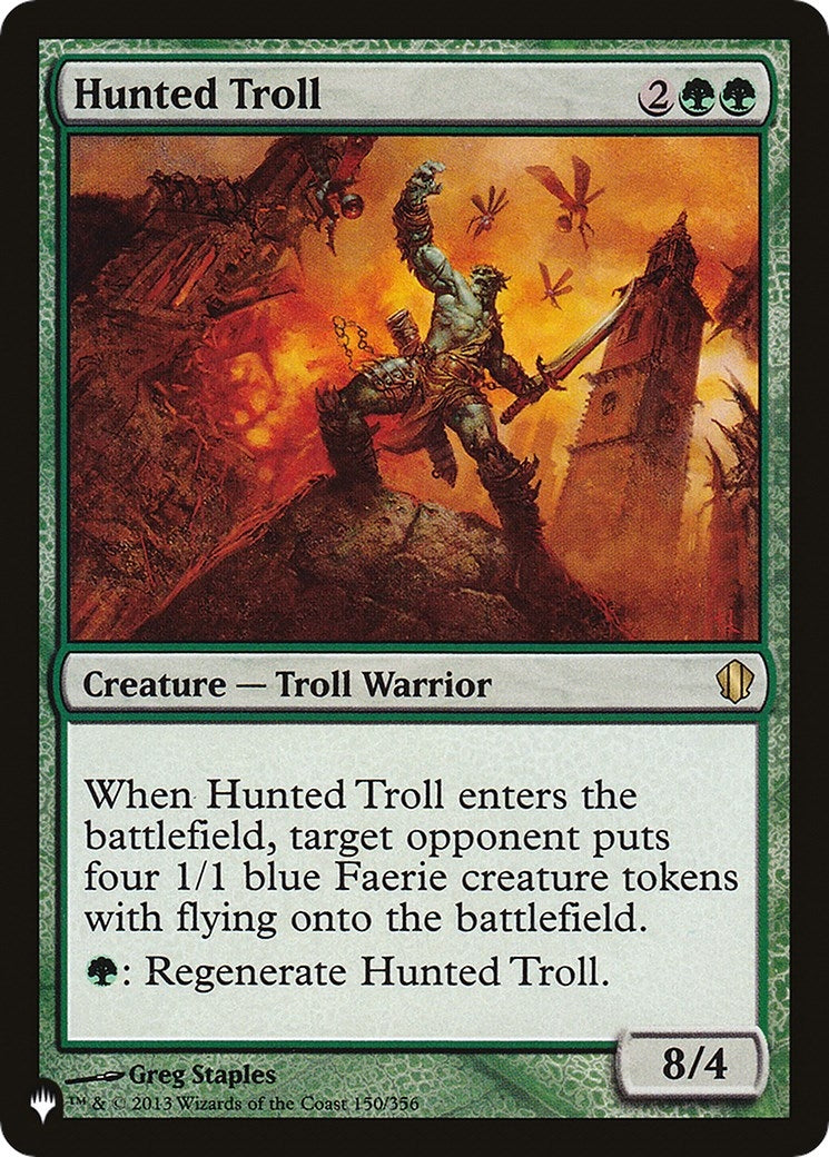 Image for Hunted Troll (150/356) (LIST) - Magic: The Gathering