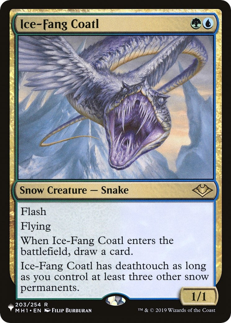 Image for Ice-Fang Coatl (203/254) (LIST) - Magic: The Gathering