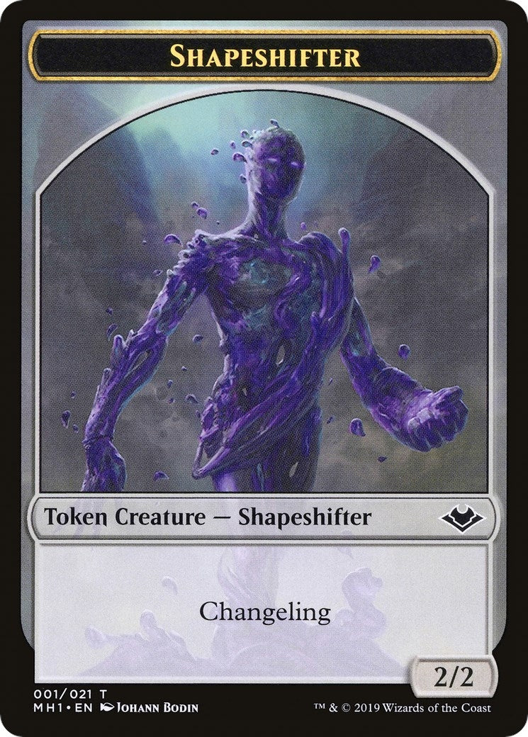 Image for Shapeshifter // Myr Double-Sided Token (1 // 19) (MH1) - Magic: The Gathering