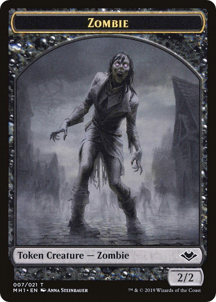 Image for Zombie // Golem Double-Sided Token (7 // 18) (MH1) - Magic: The Gathering