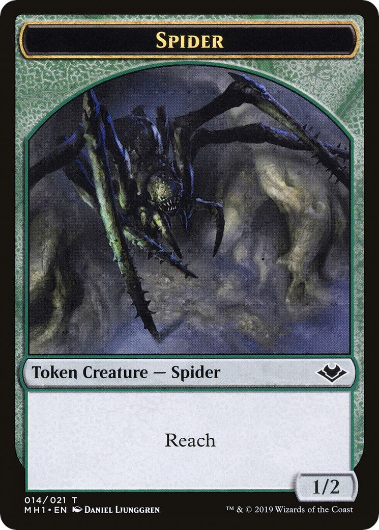 Image for Spider // Spirit Double-Sided Token (14 // 16) - Magic: The Gathering