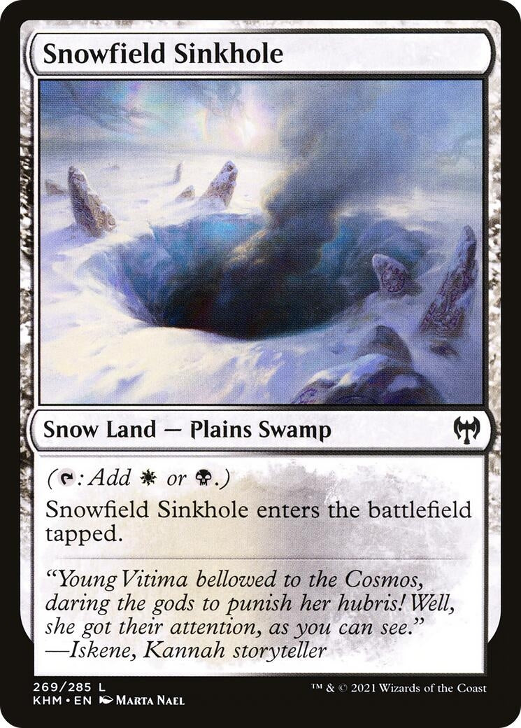 Image for Snowfield Sinkhole (269) (KHM) - Magic: The Gathering