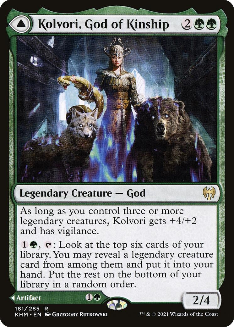 Image for Kolvori, God of Kinship (181) (KHM) - Magic: The Gathering