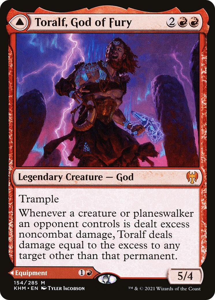 Image for Toralf, God of Fury (154) (KHM) - Magic: The Gathering