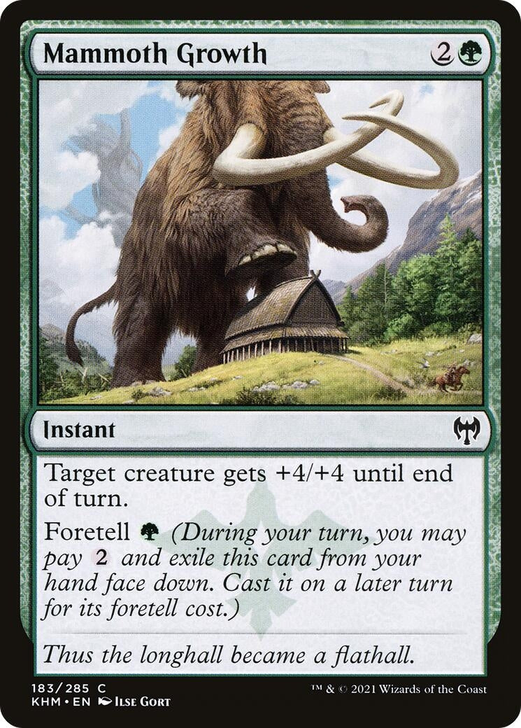 Image for Mammoth Growth (183) (KHM) - Magic: The Gathering