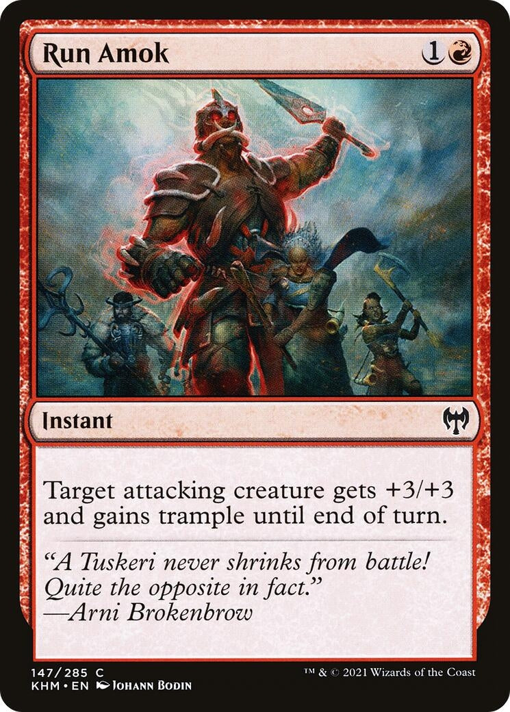 Image for Run Amok (147) (KHM) - Magic: The Gathering
