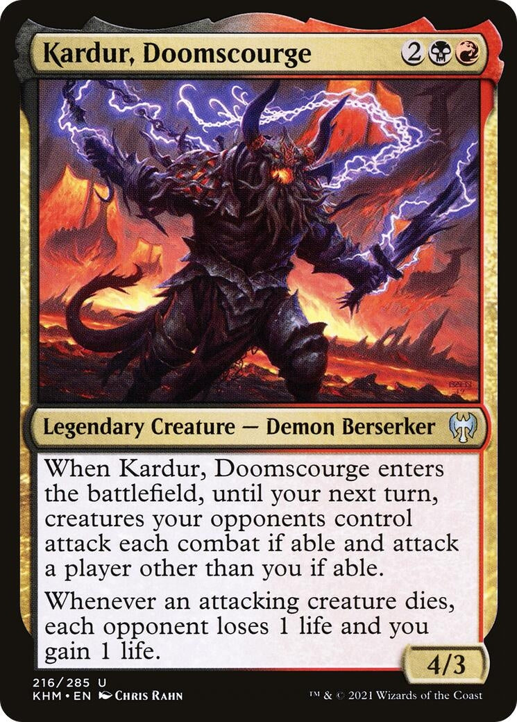 Image for Kardur, Doomscourge (216) (KHM) - Magic: The Gathering